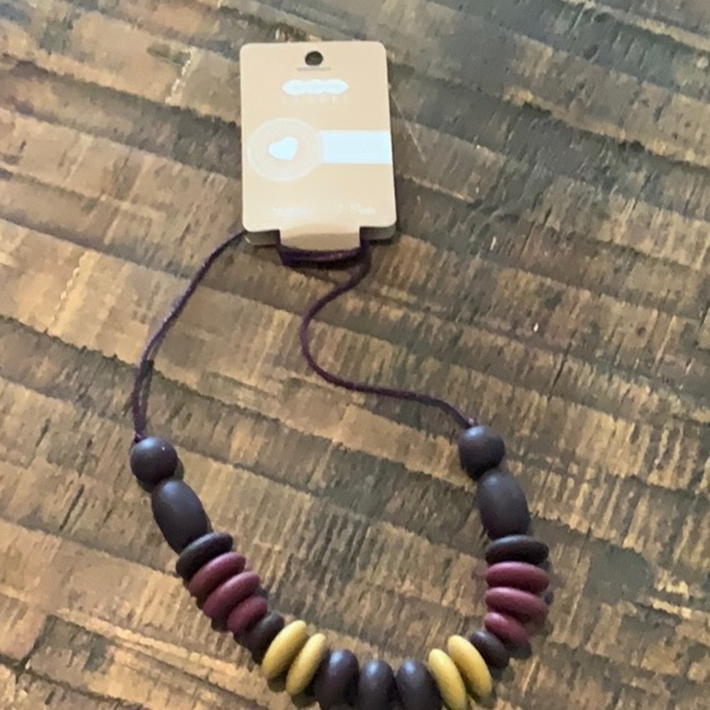 NWT ‘Banded’ Baby Teething Necklace for Mom